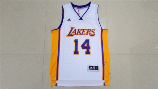 Maillot De Basket Los Angeles Lakers Brandon Ingram 14 Manches Courtes Shirt Blanc